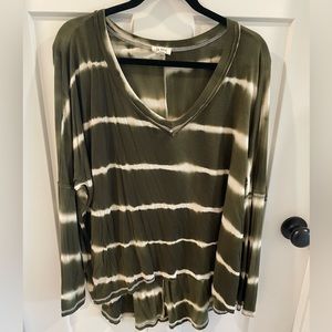 Oversized Soft Olive Long Sleeve Tee